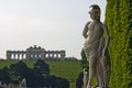 Beautiful marble sculpture at Schenbrunn park and palace in Vienna