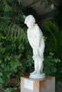 A beautiful marble statue of a girl in the Vorontsov Palace. 19th century