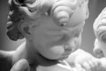 Beautiful marble statue of angel head detail Royalty Free Stock Photo