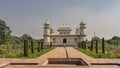 Beautiful marble tomb of Itmad-Ud-Daulah against the blue sky.