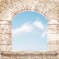 Beautiful marble window Royalty Free Stock Photo