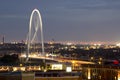 Beautiful Margaret Hunt Hill Bridge at night