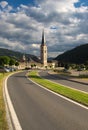 A beautiful Maria Himmelfahrt church in GmÃÂ¼nd in KÃÂ¤rnten, Austria. Royalty Free Stock Photo