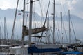 Beautiful marina view, boats in harbor.