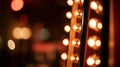 Beautiful Marquee lights background. Close-up. Depth of field