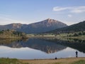 The beautiful Marys Lake of Rocky Mountain National Park Royalty Free Stock Photo