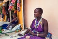 Beautiful masaai woman Royalty Free Stock Photo