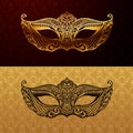 Beautiful mask of lace. Mardi Gras vector background
