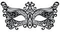 Beautiful mask of lace symbol. Mardi Gras vector background.