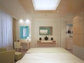 Beautiful Master Bedroom in art deco Royalty Free Stock Photo