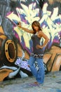 Beautiful Mature Black Woman with Graffiti (1)