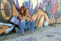 Beautiful Mature Black Woman with Graffiti (4)