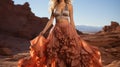 Beautiful Maxi Skirt: A Dream-like Quality In The Desert