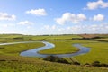 The beautiful meandering Cuckmere River in East Sussex, England