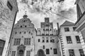 Beautiful medieval buildings of Riga, Latvia. The three brothers Royalty Free Stock Photo