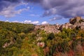 Beautiful medieval italian town with old houses, Sorano, Tuscany, Grosetoo, Italy Royalty Free Stock Photo