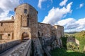 Beautiful medieval italian town with old houses, Sorano, Tuscany, Grosetoo, Italy Royalty Free Stock Photo