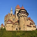 Beautiful medieval Kreuzenstein castle in Leobendorf village. Near Vienna, Austria - Europe. Autumn day.