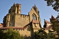 Beautiful medieval Kreuzenstein castle in Leobendorf village. Near Vienna, Austria - Europe. Autumn day.