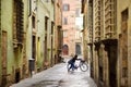 Beautiful medieval streets of Lucca city, Tuscany, Italy Royalty Free Stock Photo