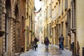 Beautiful medieval streets of Lucca city, Tuscany, Italy Royalty Free Stock Photo