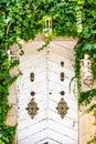 Beautiful Medieval Streets of Valldemossa Village with pots and garden, Mallorca, Spain Royalty Free Stock Photo