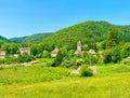 Beautiful medieval village of Nans-sous-Sainte-Anne in the department of Doubs in Bourgogne-Franche-ComtÃ©