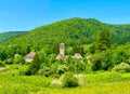 Beautiful medieval village of Nans-sous-Sainte-Anne in the department of Doubs in Bourgogne-Franche-ComtÃ©