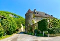 Beautiful medieval village of Nans-sous-Sainte-Anne in the department of Doubs in Bourgogne-Franche-ComtÃ©