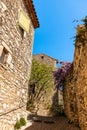 Beautiful medieval village of VÃ©zÃ©nobres in the Gard in the CÃ©vennes, Occitanie, France