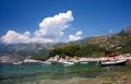 Beautiful mediterranean coastline. Sveti Stefan Royalty Free Stock Photo
