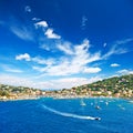 Beautiful mediterranean landscape with blue sky