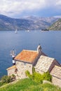 Beautiful Mediterranean landscape. Montenegro. View of Kotor Bay Royalty Free Stock Photo