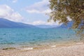 Beautiful Mediterranean landscape on sunny spring day. Montenegro, Bay of Kotor Royalty Free Stock Photo