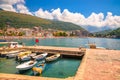 Beautiful mediterranean landscape - town Petrovac, Montenegro