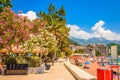 Beautiful mediterranean landscape - town Petrovac, Montenegro