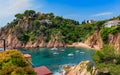 Beautiful Mediterranean sea coast near Blanes, Costa Brava, Catalonia, Spain. Royalty Free Stock Photo