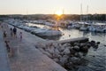 Beautiful mediterranean seascape sunset