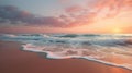 Beautiful mediterranean tropical beach background. Generative AI