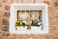 Beautiful Mediterranean window in Deia Royalty Free Stock Photo