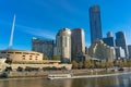 Beautiful Melbourne Southbank cityscape with Yarra river view