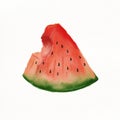 Beautiful Melon Illustration Water Melon Handy Art Coloured Drawing