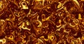 Beautiful melted gold. Golden liquid wave. Abstract liquid golden material