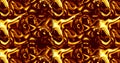 Beautiful melted gold. Golden liquid wave. Abstract liquid golden material