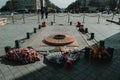 Beautiful memorial shot of the Arc du Triumphe