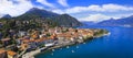 Beautiful Menaggio town. Italy, lake Lago di Como Royalty Free Stock Photo