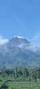 Beautiful Merapi Mountain in selo Royalty Free Stock Photo