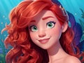 Mermaid princess portrait, 3D Animation Style