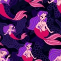 Beautiful Mermaid Vector Illustration