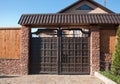 Beautiful metal gates at the cottage